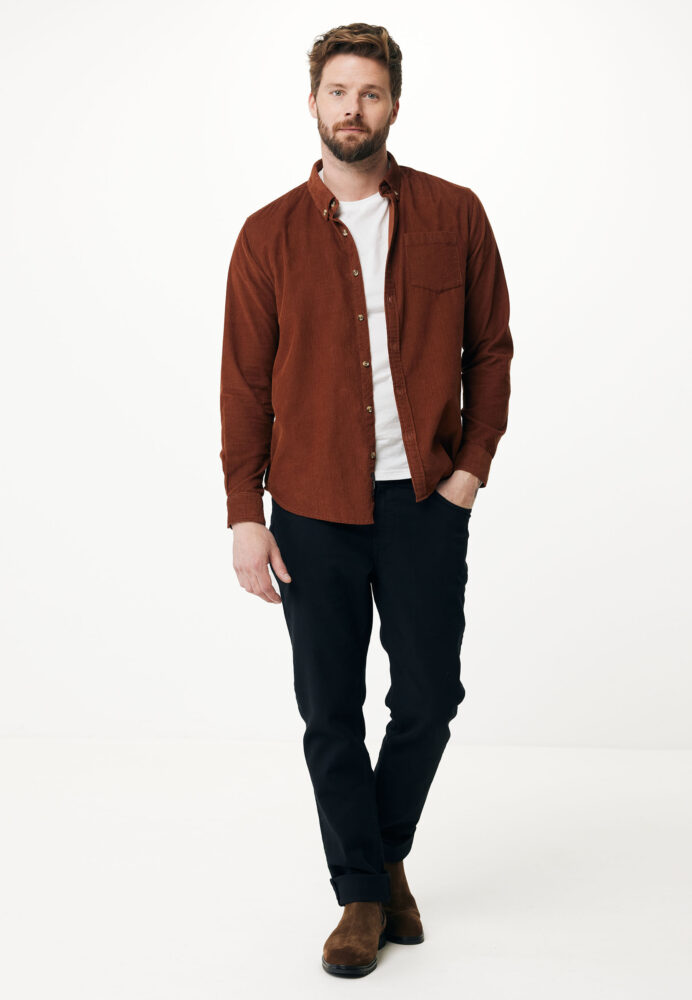 Mexx Καφέ Κοτλέ Πουκάμισο - Image 2