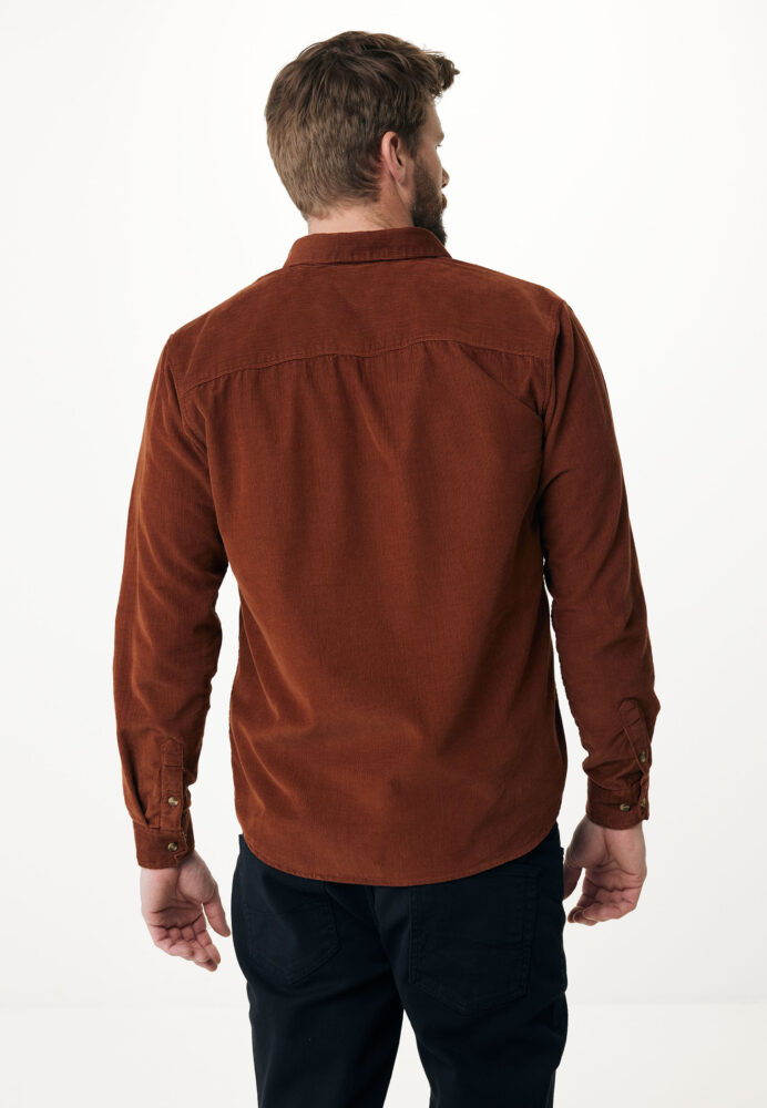 Mexx Καφέ Κοτλέ Πουκάμισο - Image 3