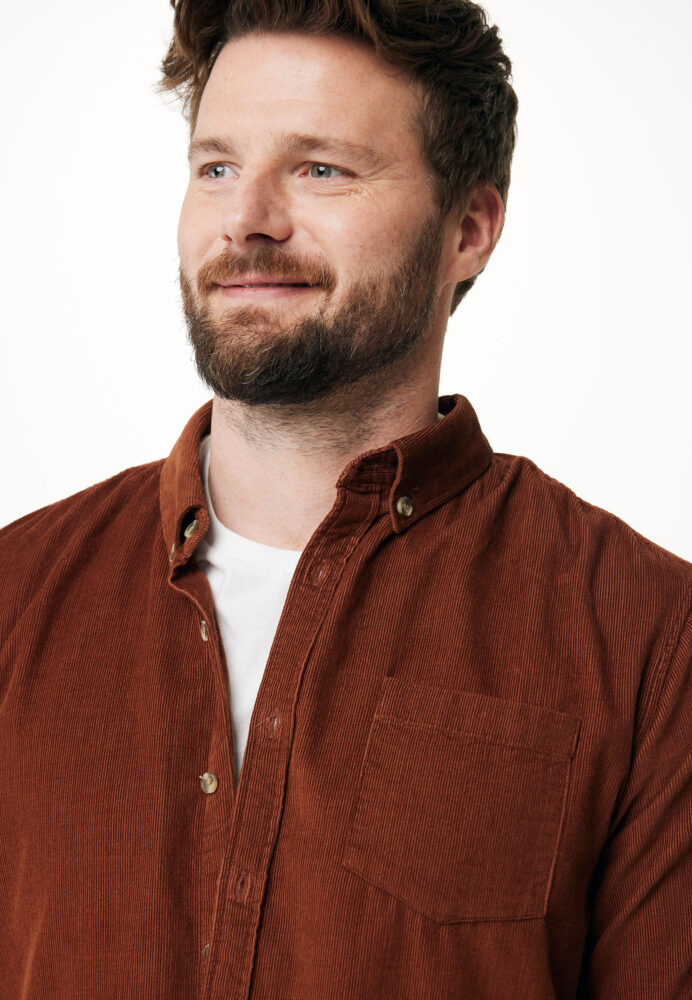 Mexx Καφέ Κοτλέ Πουκάμισο - Image 4