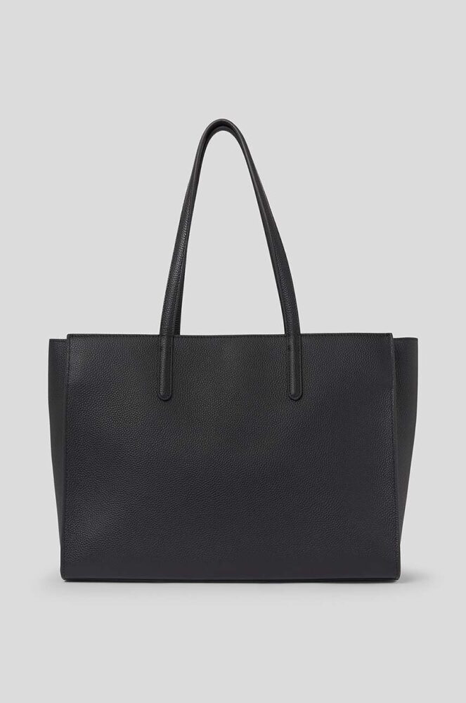 Karl Lagerfeld Μαύρη Δερμάτινη Τσάντα ώμου - Image 4