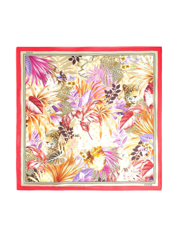 Guess Φλοράλ Φουλάρι Animal Print