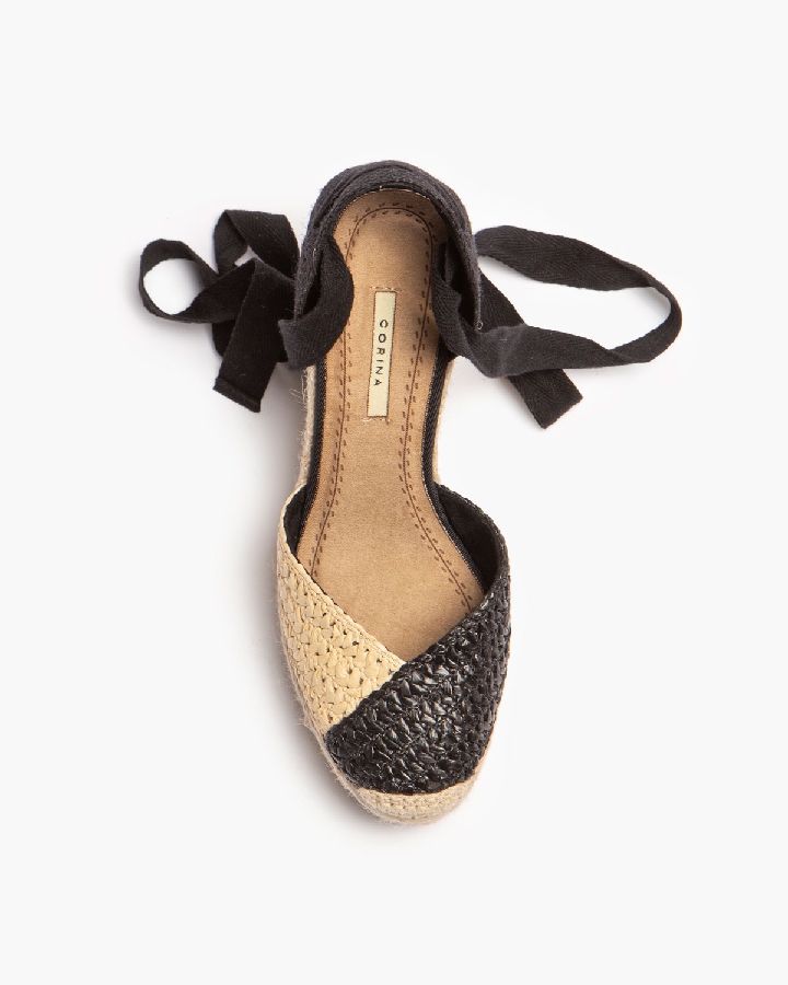 Corina Εσπαντρίγιες Μπεζ Μαύρες - Image 3