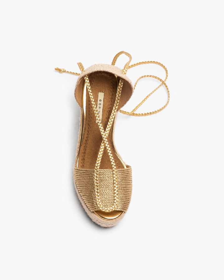 Corina Χρυσές Εσπαντρίγιες με Άνοιγμα Μπροστά - Image 4