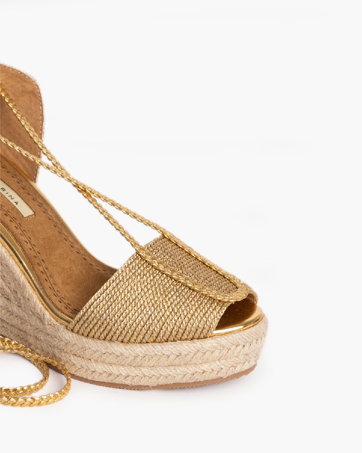 Corina Χρυσές Εσπαντρίγιες με Άνοιγμα Μπροστά - Image 6