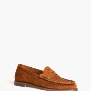 Corina Flat Καφέ Σουέτ Μοκασίνια