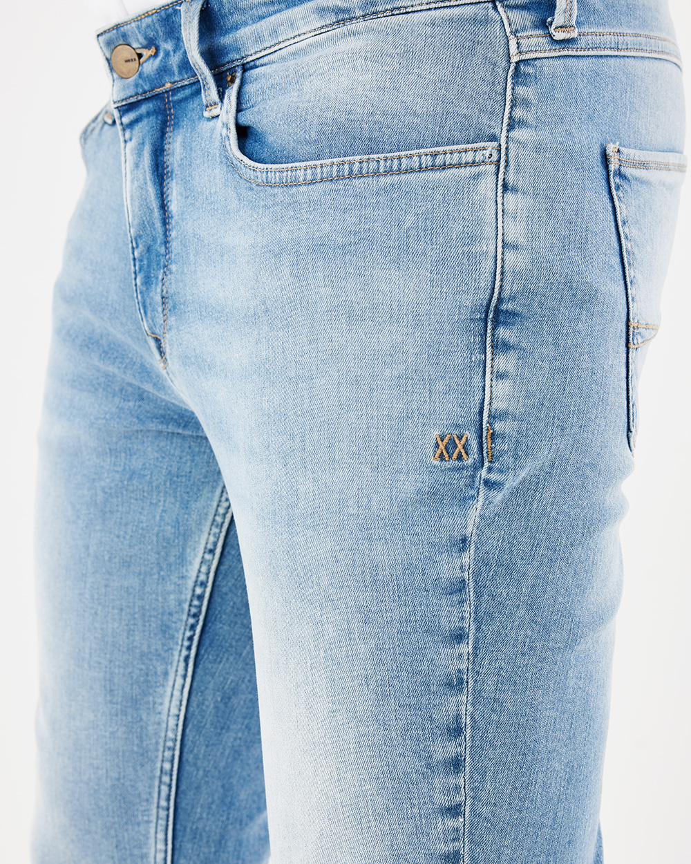 Mexx Παντελόνι Τζιν Ελαστικό σε Ίσια Γραμμή Μπλέ Ανοιχτό - Image 4