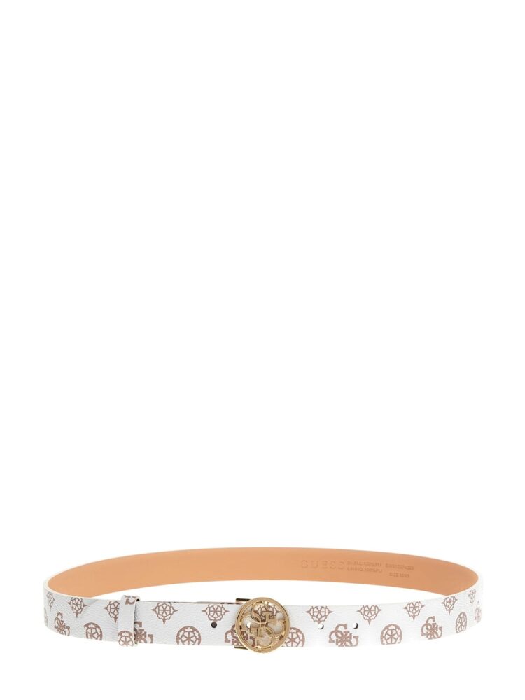 Guess Γυναικεία Άσπρη Ζώνη με Τύπωμα Λογότυπο - Image 2