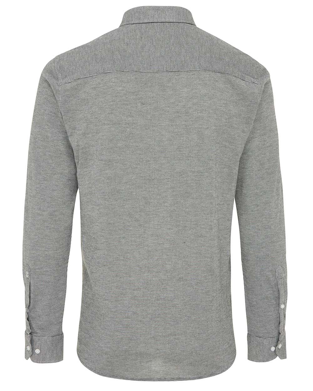 Mexx Ανδρικό Βαμβακερό Πουκάμισο Γκρι Σκούρο - Image 4