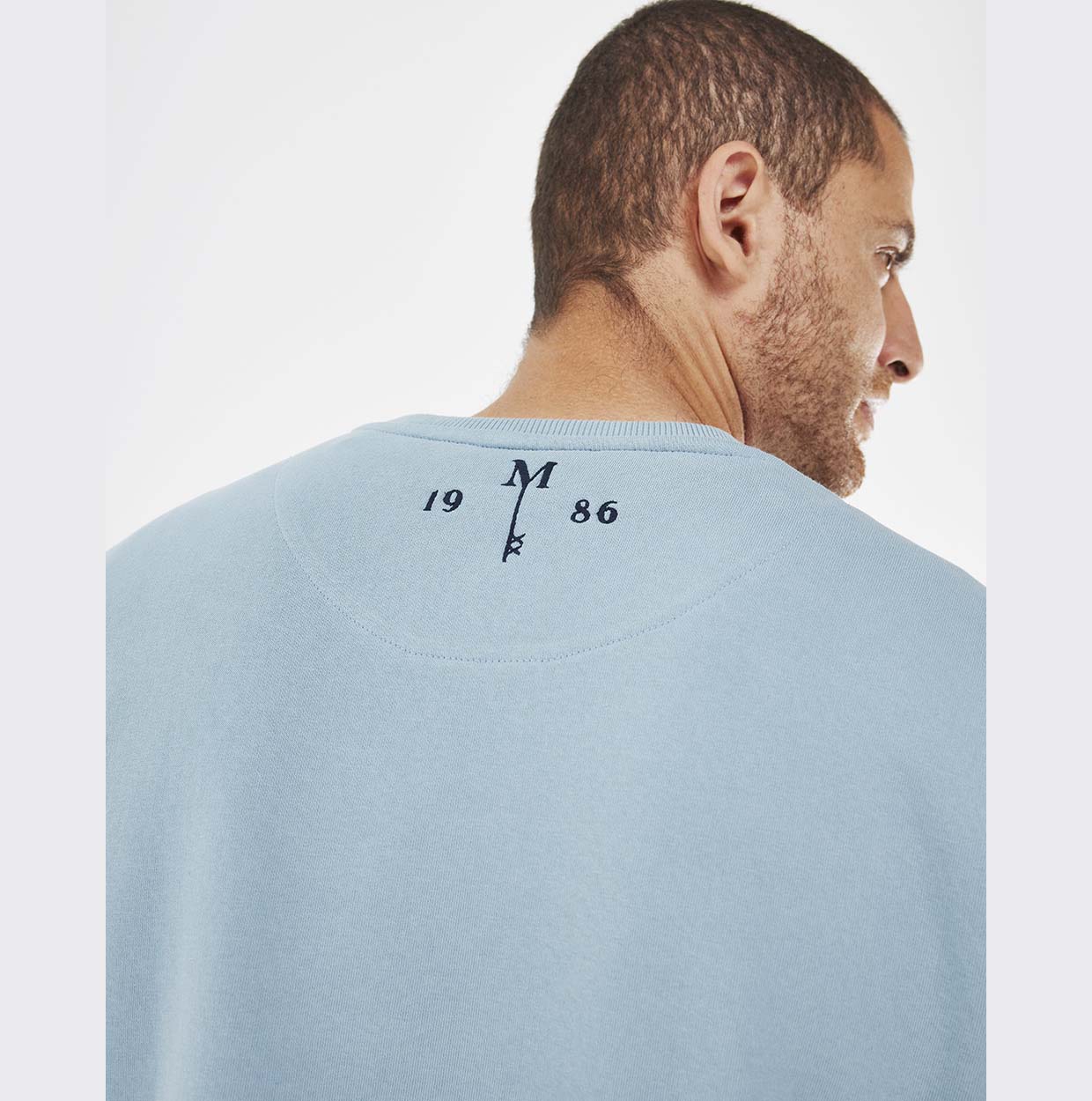 Mexx Γαλάζιο Ανδρικό Φούτερ με Στάμπα - Image 3