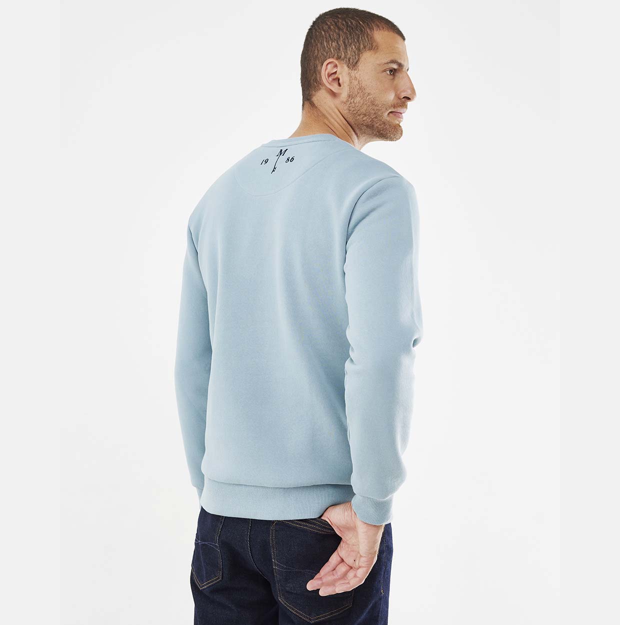 Mexx Γαλάζιο Ανδρικό Φούτερ με Στάμπα - Image 2