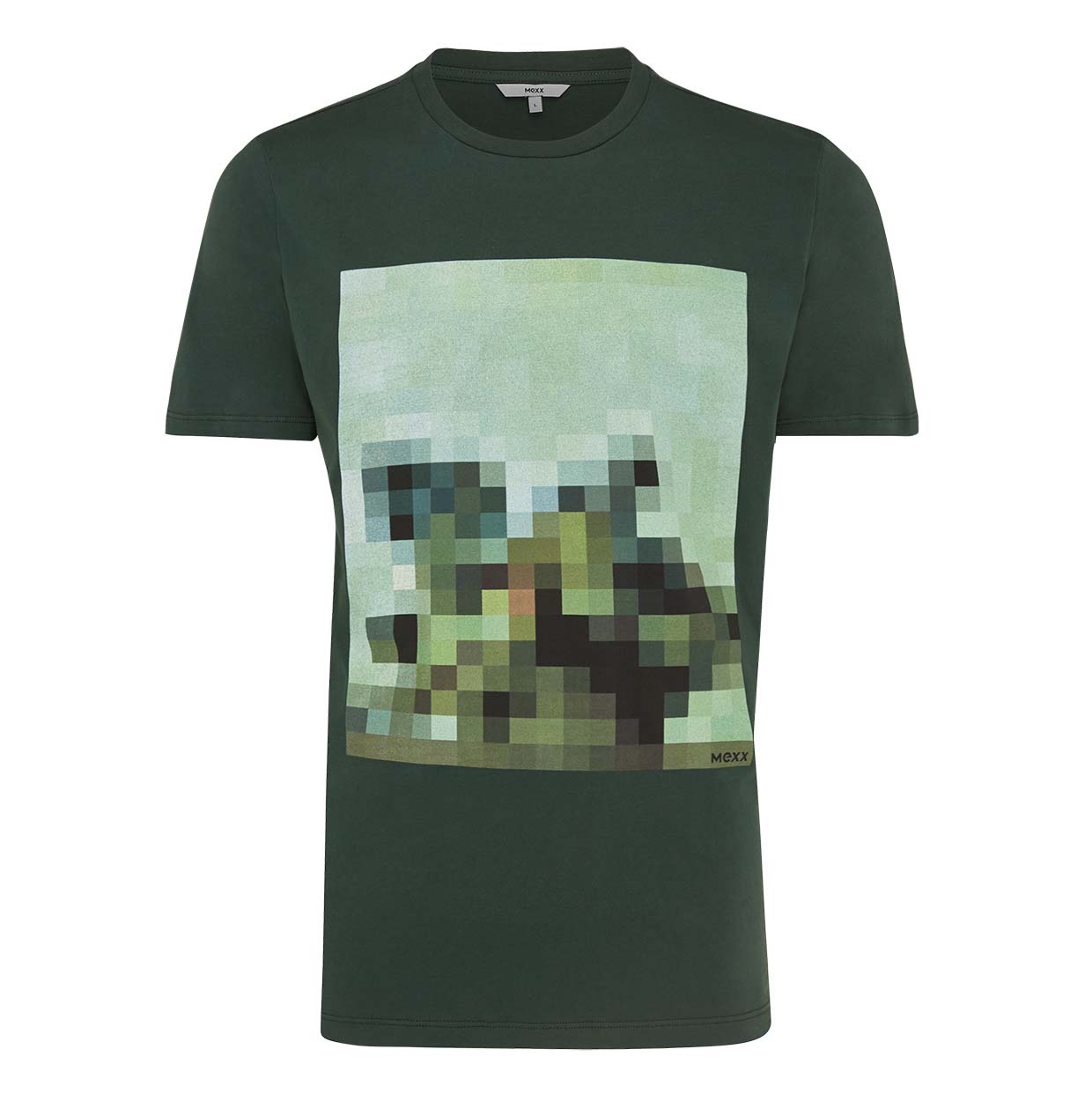 Mexx Σκούρο Πράσινο Ανδρικό Βαμβακερό T-Shirts - Image 3