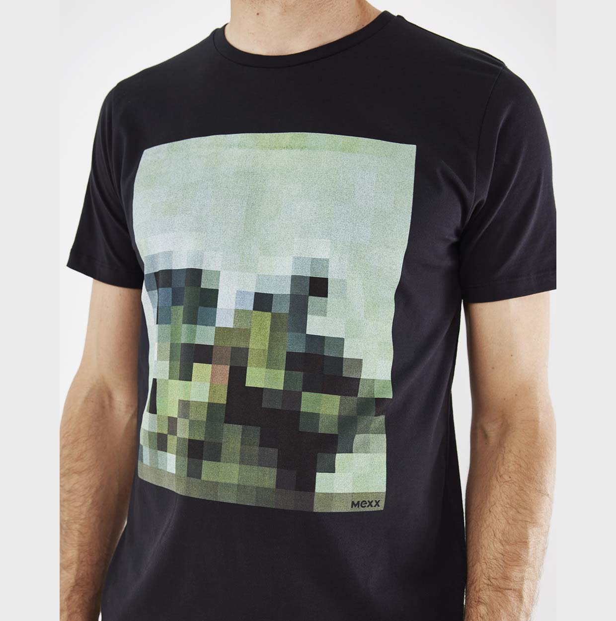 Mexx Μαύρο Ανδρικό Βαμβακερό T-Shirts - Image 3