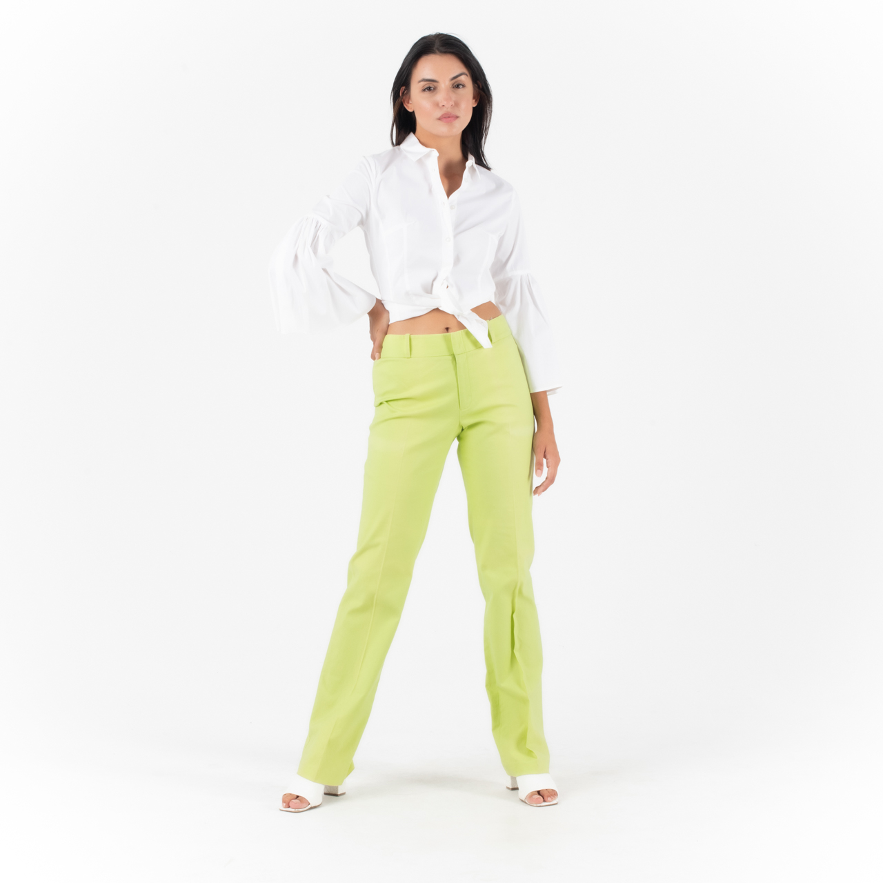 In Wear Λαχανί Παντελόνι Σε ίσια Γραμμή - Image 3