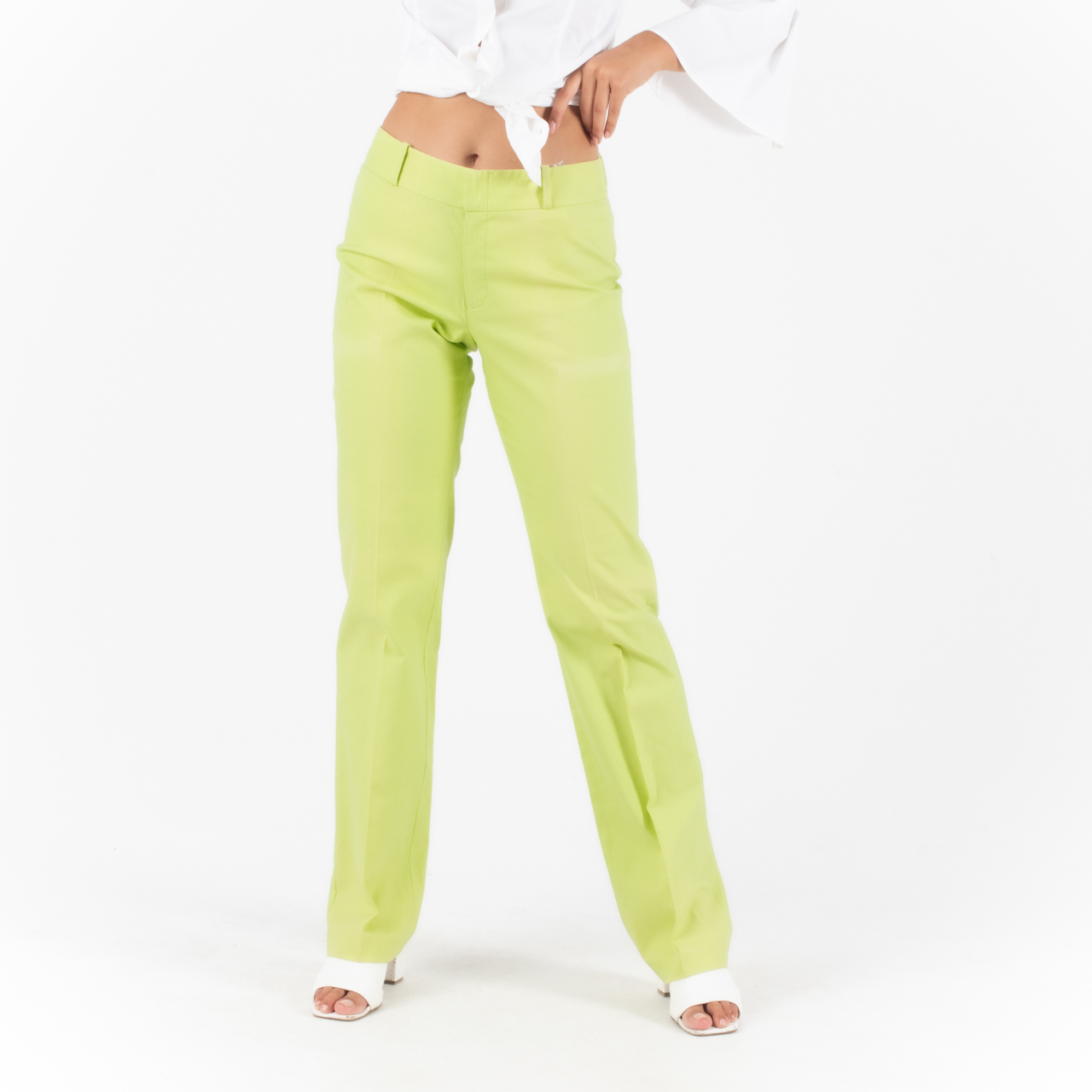 In Wear Λαχανί Παντελόνι Σε ίσια Γραμμή