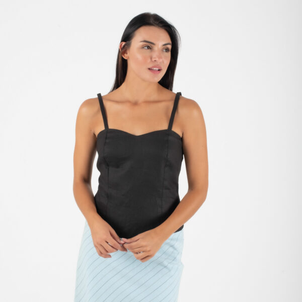 Fidele Μαύρο Λινό Τοπάκι