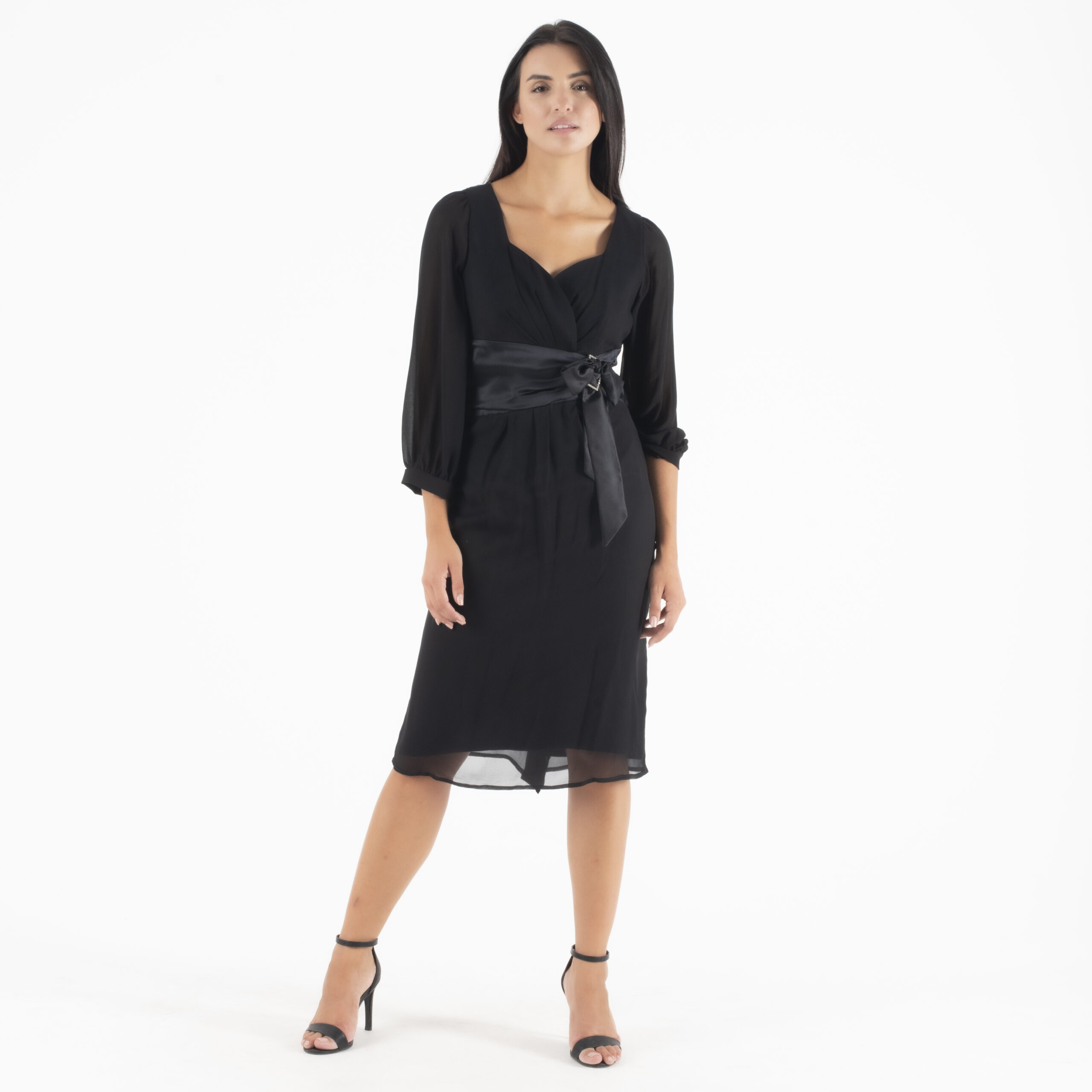 Forel Μαύρο Φόρεμα με σχέδιο στη πλάτη