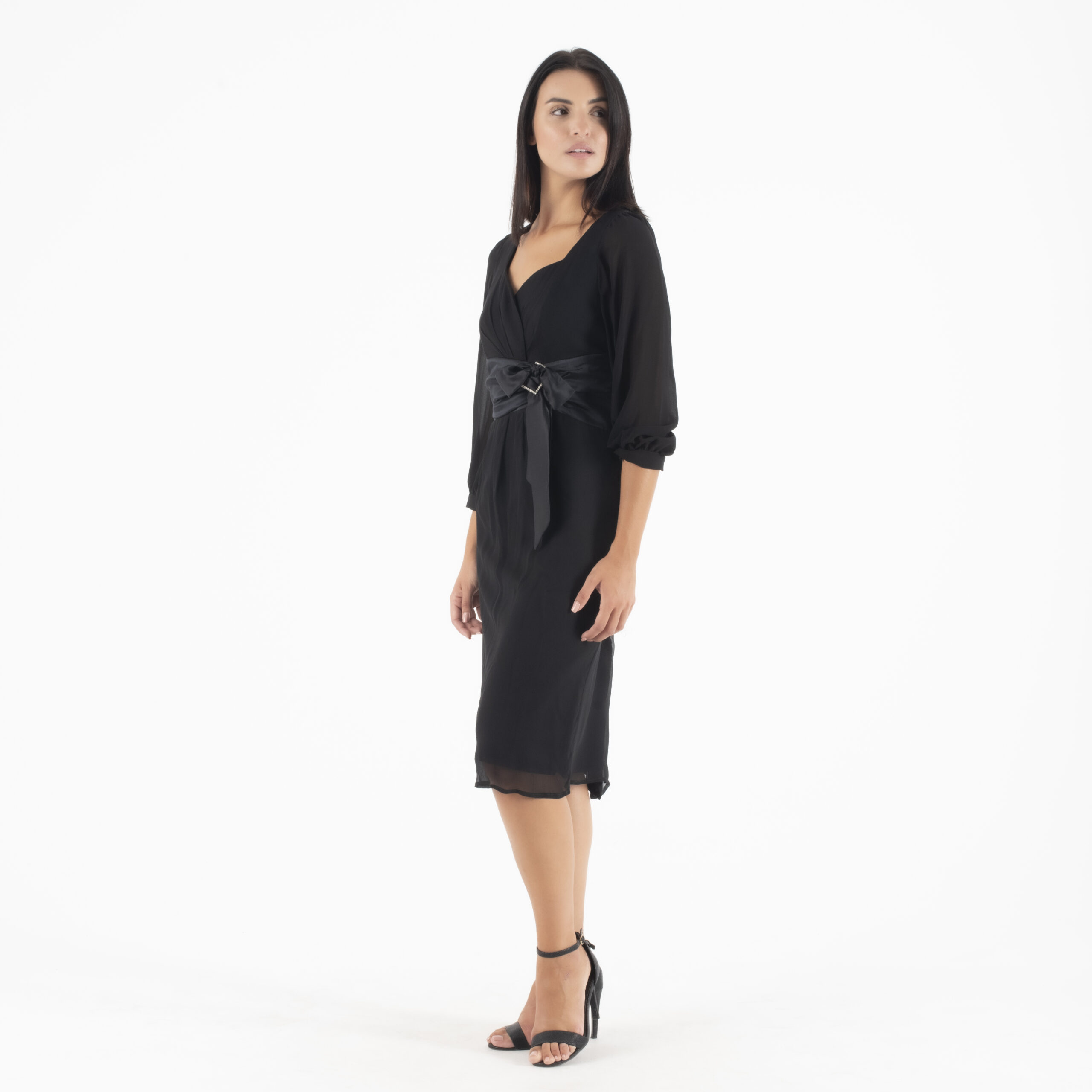 Forel Μαύρο Φόρεμα με σχέδιο στη πλάτη - Image 4