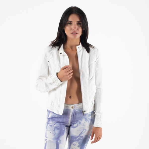 Mexx-XX Λευκό Κοντό Μπουφάν