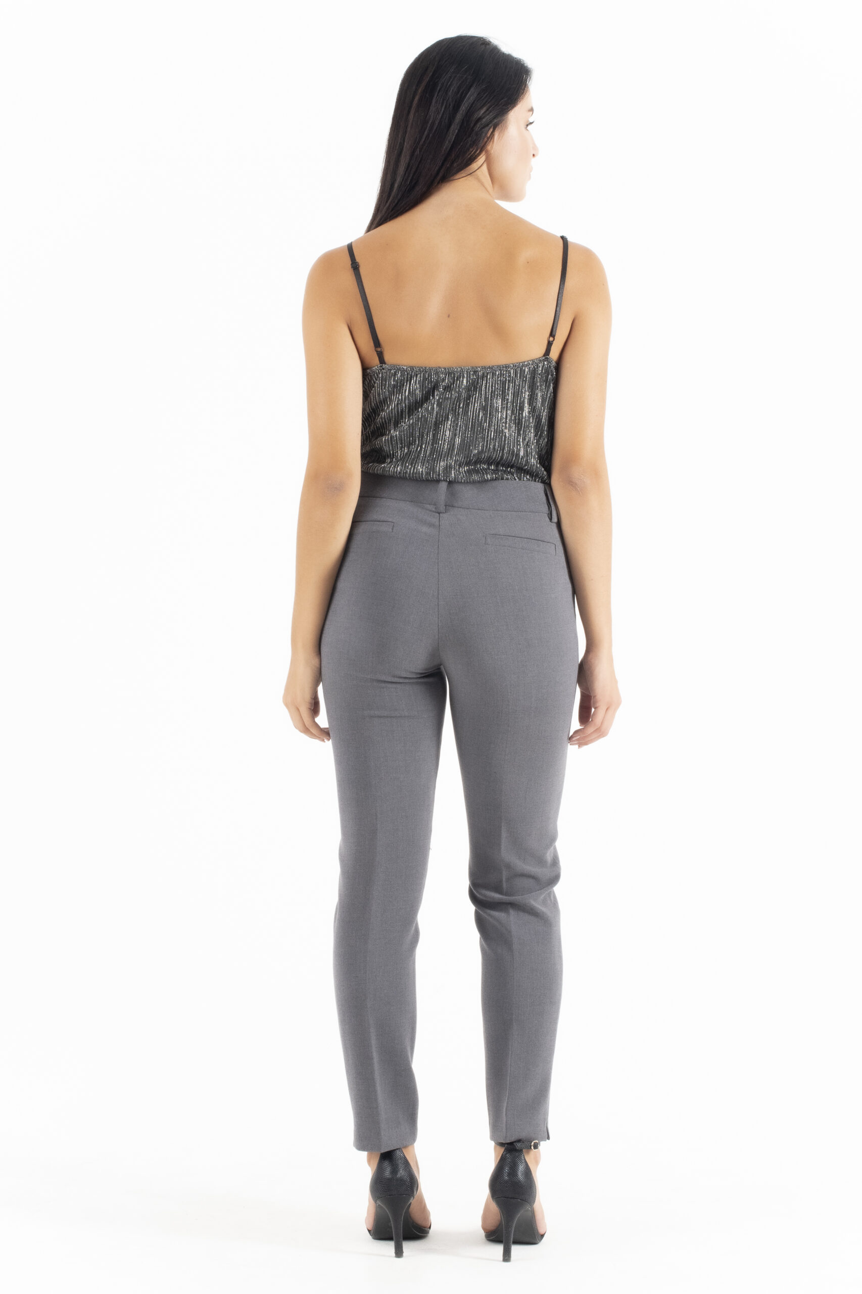 Manolo Μαύρη-Ασημί Μπλούζα Τύπου Lingerie - Image 3