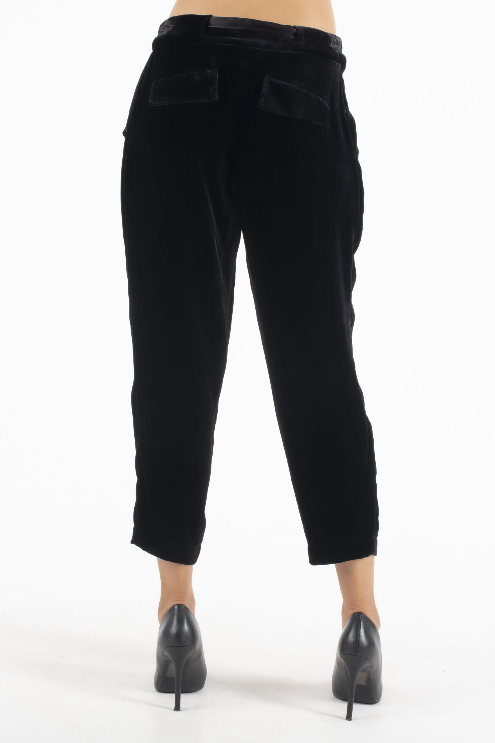 Fairly Μαύρο Βελούδο Παντελόνι - Image 2