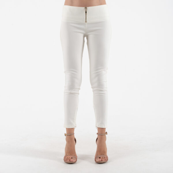 Relish Άσπρο Παντελόνι Σε Στενή γραμμή