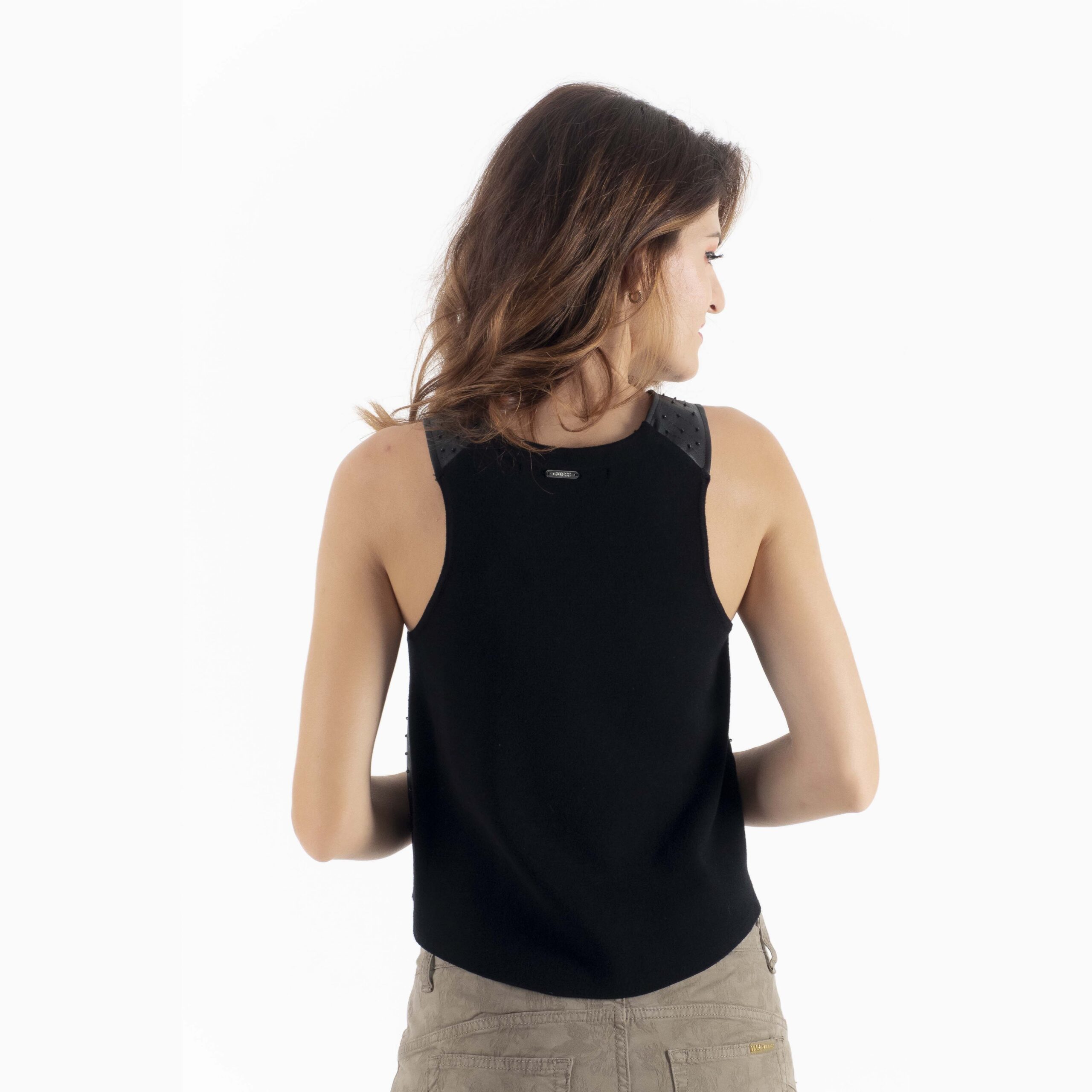 Guess Μαύρο Αμάνικο Μπλουζάκι - Image 2