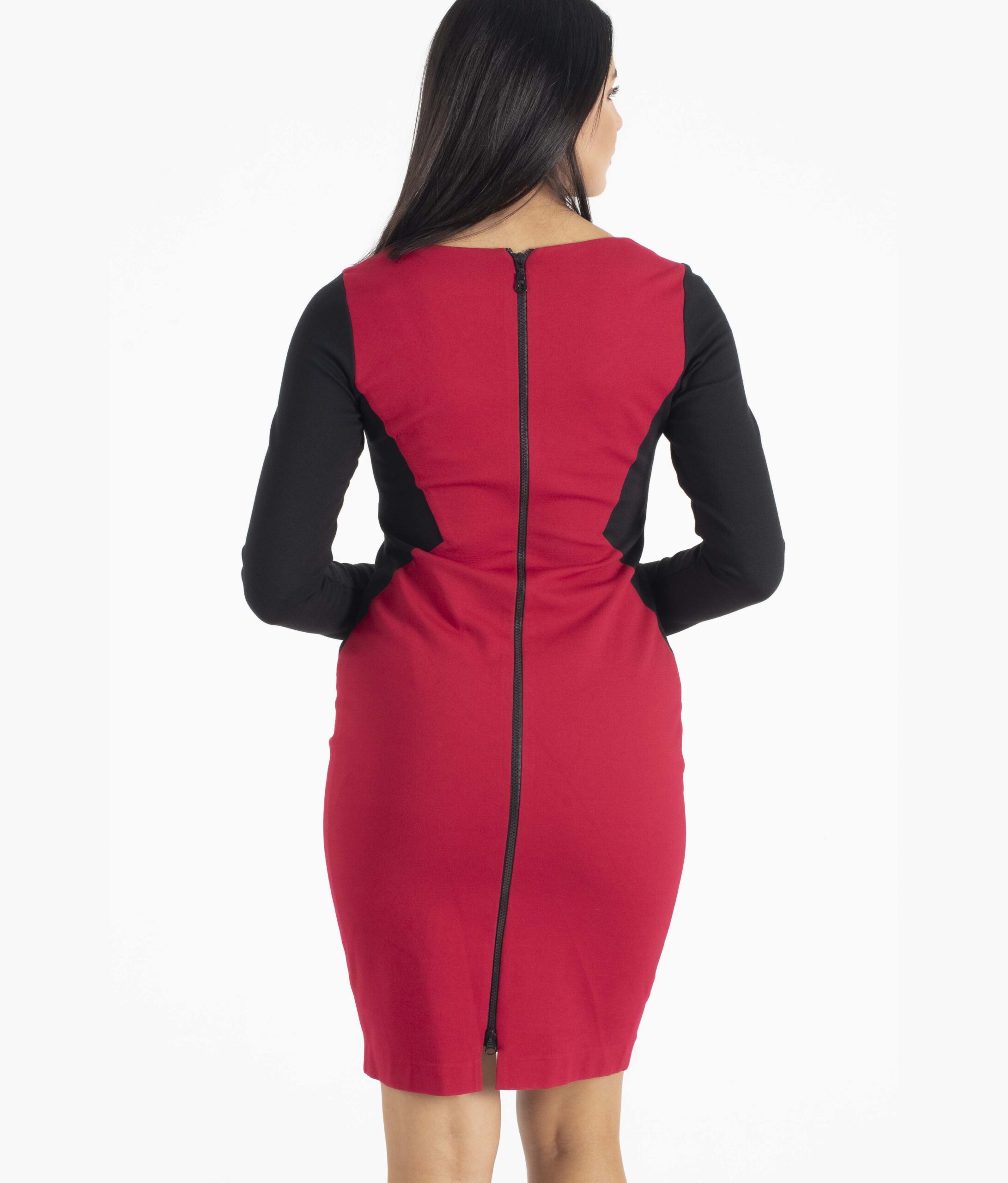 Manolo midi Φόρεμα Μαύρο / Κόκκινο - Image 3