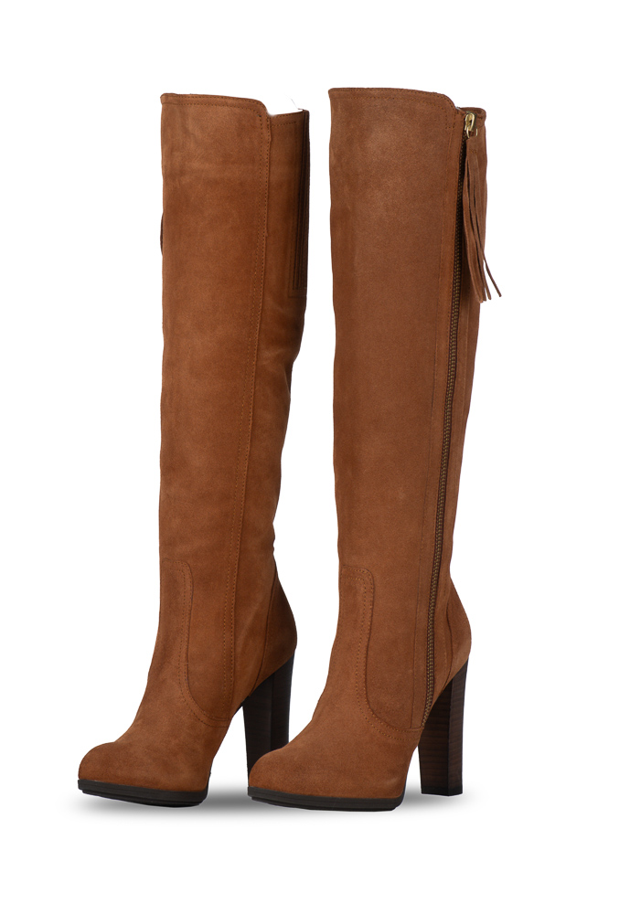 Unisa Suede Γυναικεία Μπότα Ταμπά με Ψηλό Τακούνι - Image 3