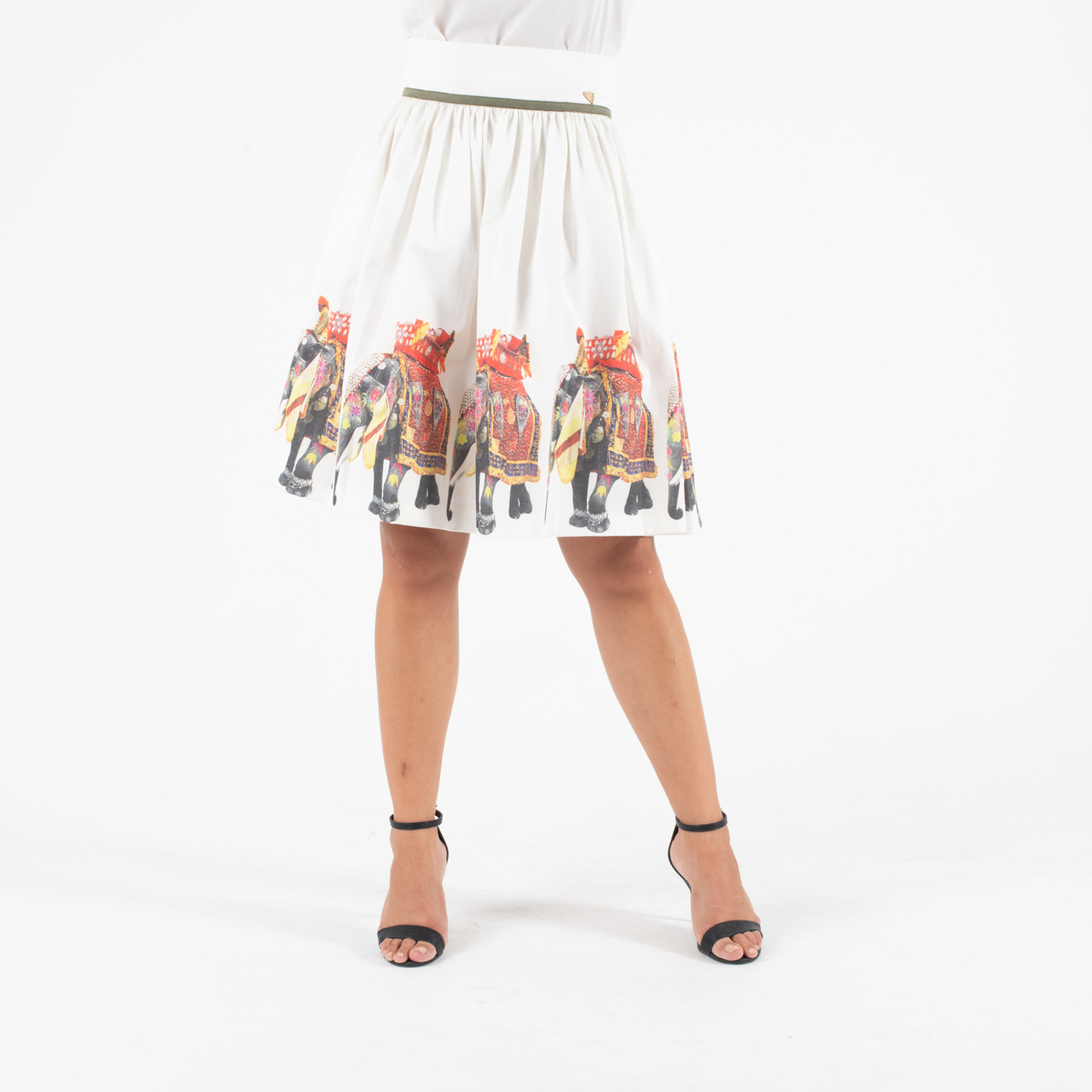 Manolo Midi Φούστα Με λευκή βάση - Image 4