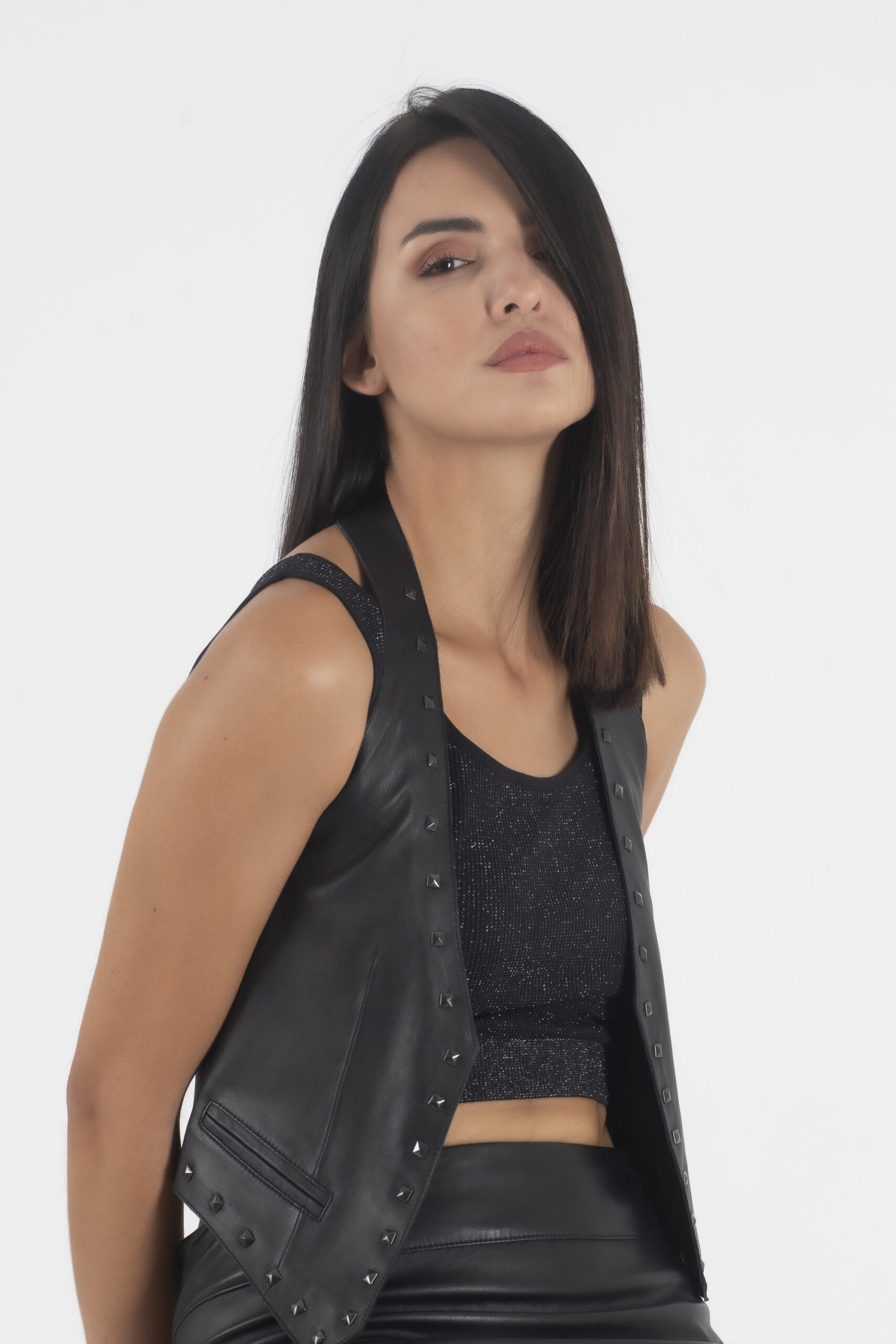 Guess Marciano Δερμάτινο Γιλέκο