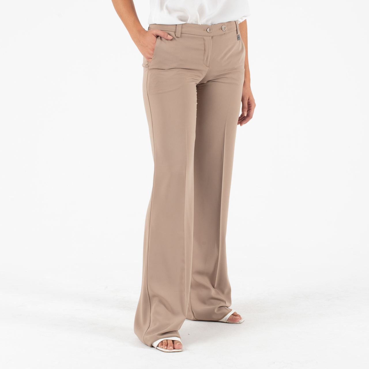 Twin-Set Μπεζ Παντελόνι - Image 3