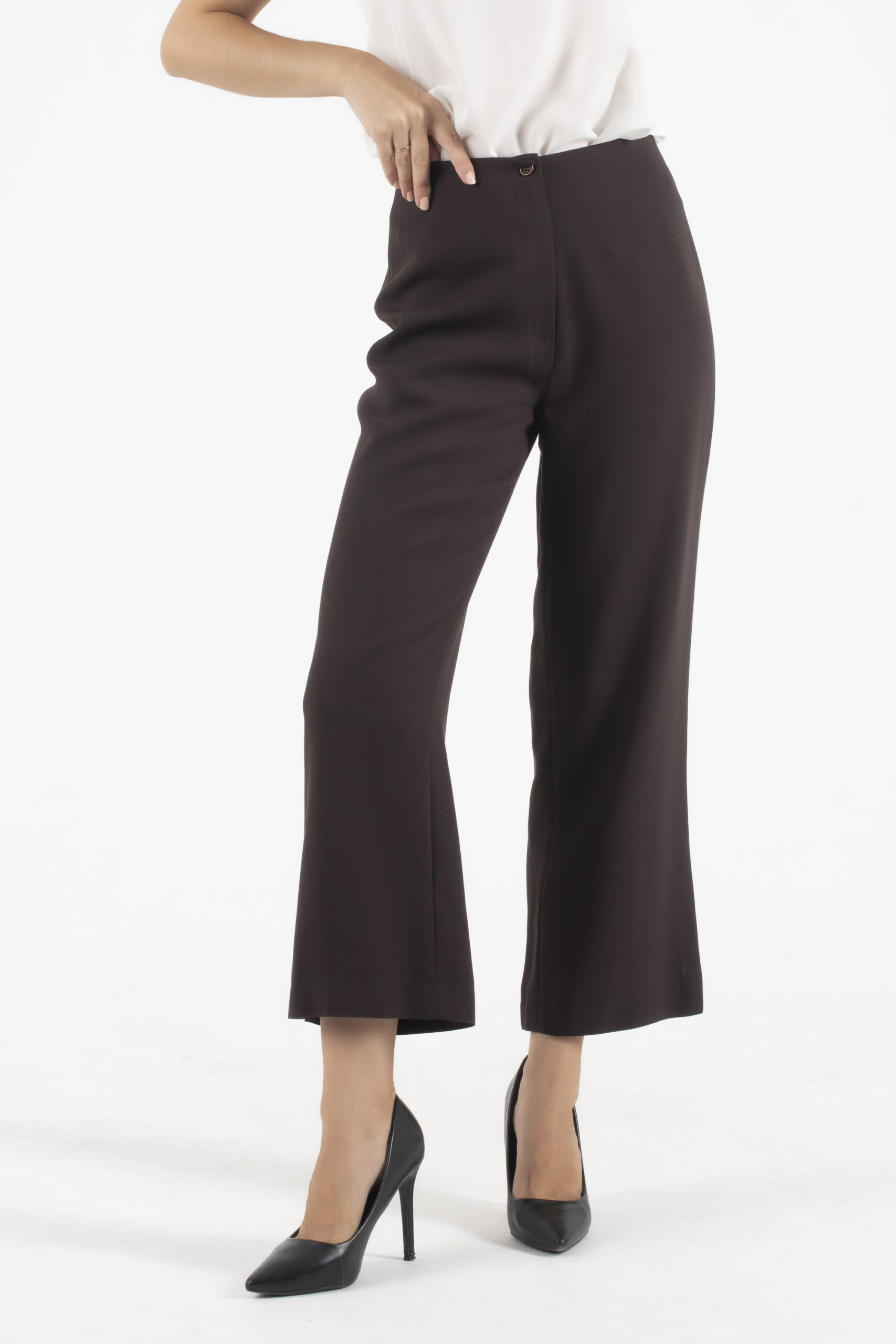 Fidele Σούρο Καφέ Υφασμάτινο Παντελόνι - Image 2