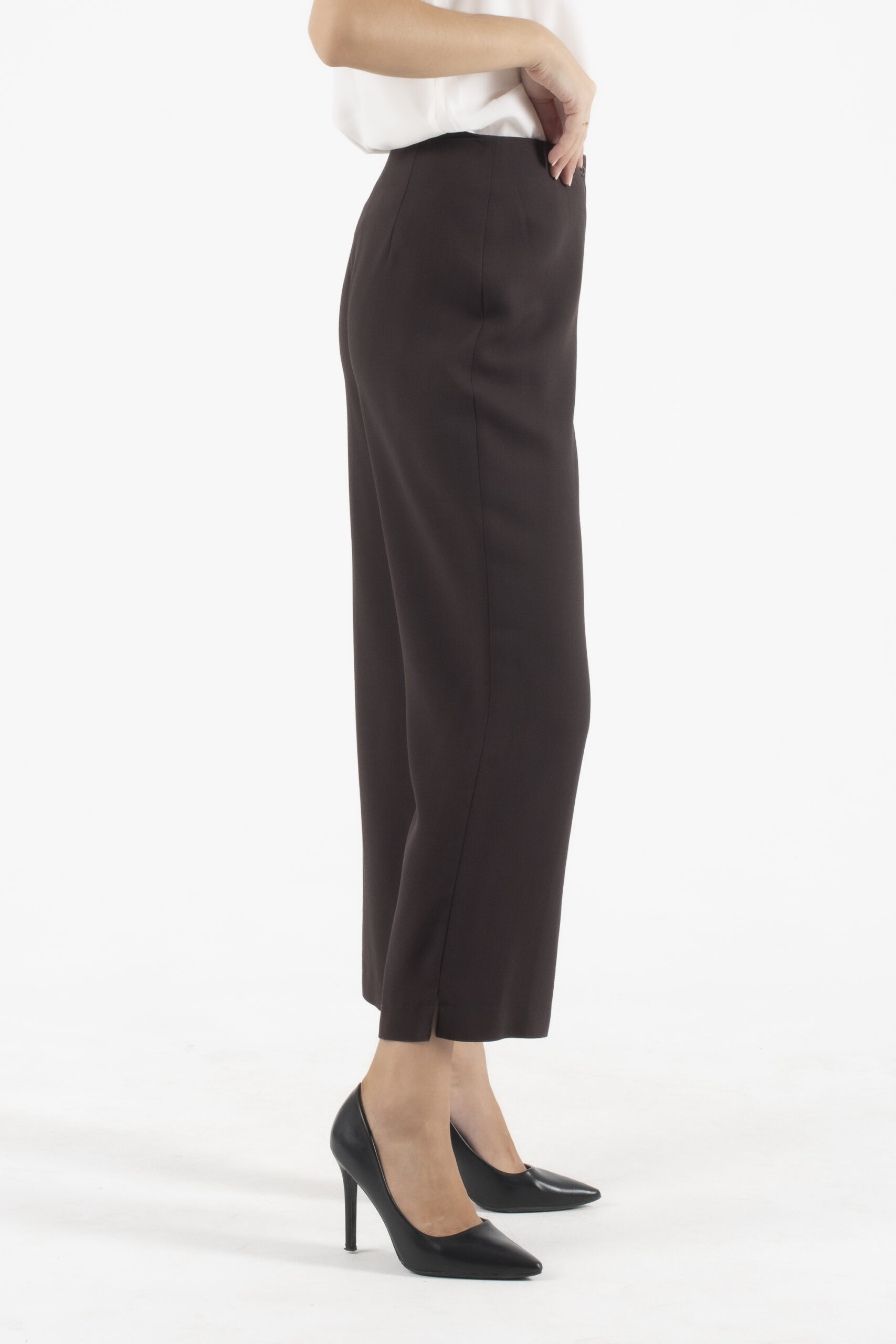 Fidele Σούρο Καφέ Υφασμάτινο Παντελόνι - Image 3