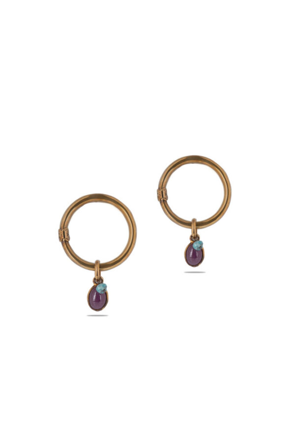 Tous Επιχρυσωμένo Κρεμαστό για τον Λαιμό με Πέτρες