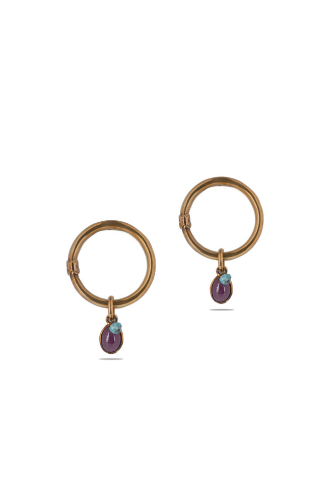 Tous Επιχρυσωμένo Κρεμαστό για τον Λαιμό με Πέτρες