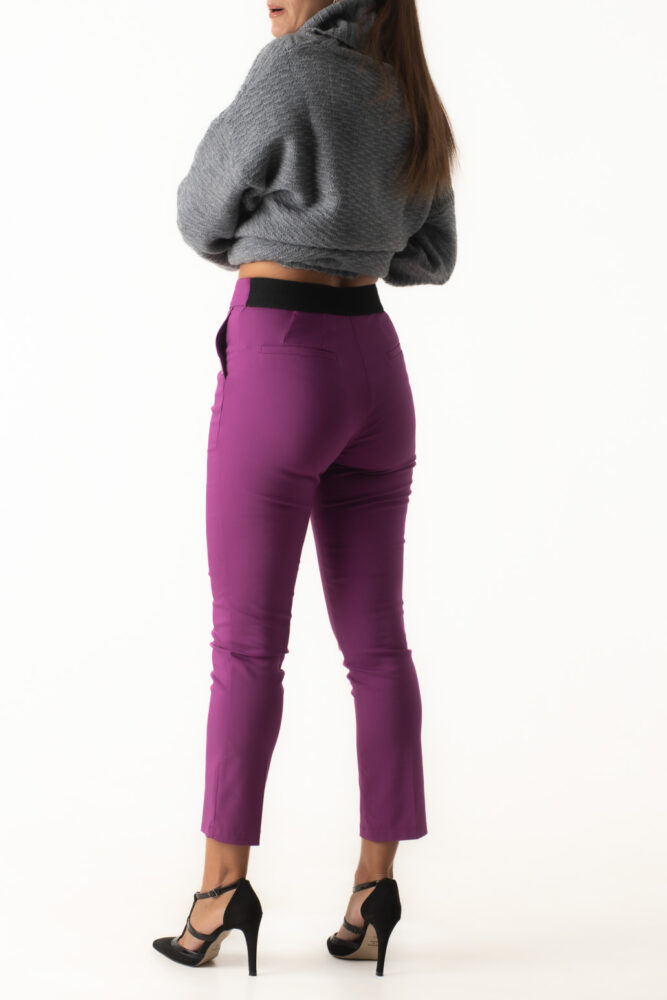 Le Vertige Παντελόνι Mονόχρωμο Μώβ - Image 5