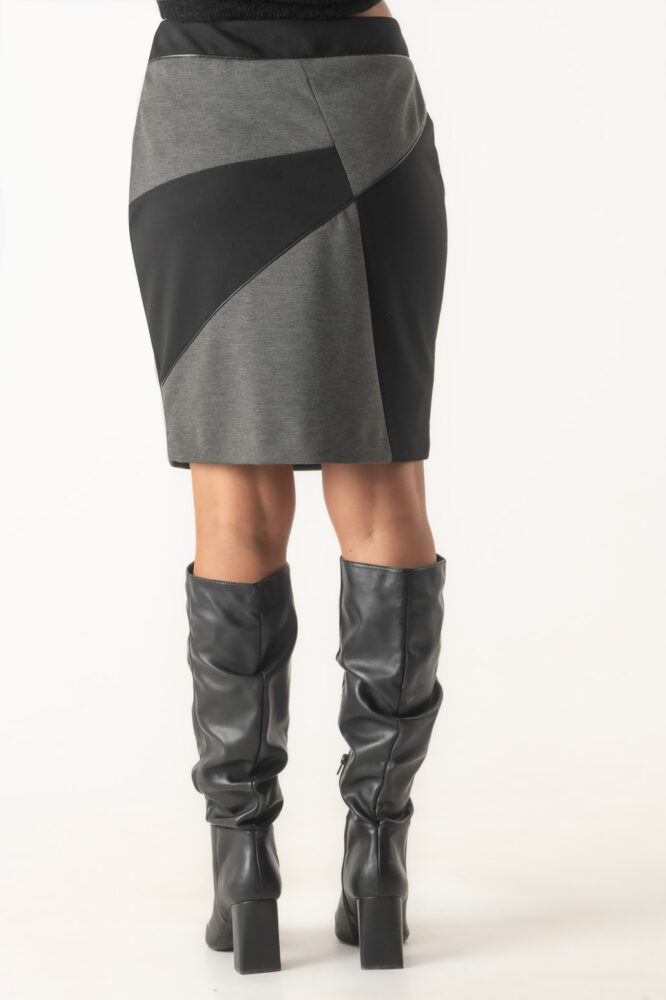 Mexx Φούστα Mini Μαύρη-Γκρί - Image 4