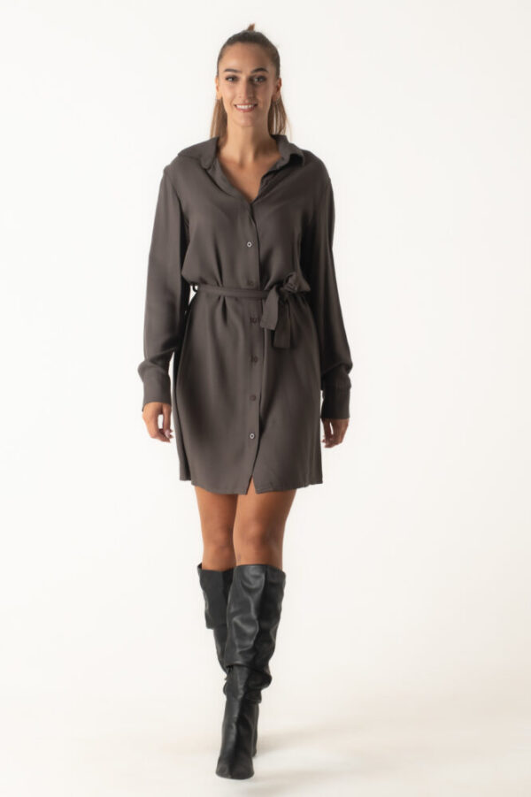 Νo Stress Γυναικείο Φόρεμα Mini Γκρί