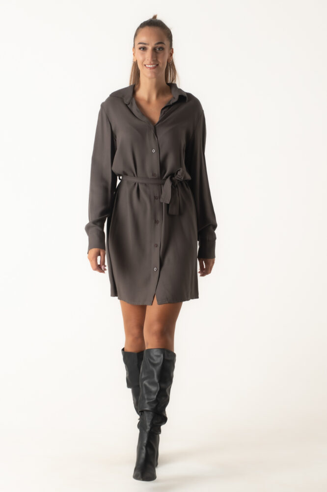 Νo Stress Γυναικείο Φόρεμα Mini Γκρί