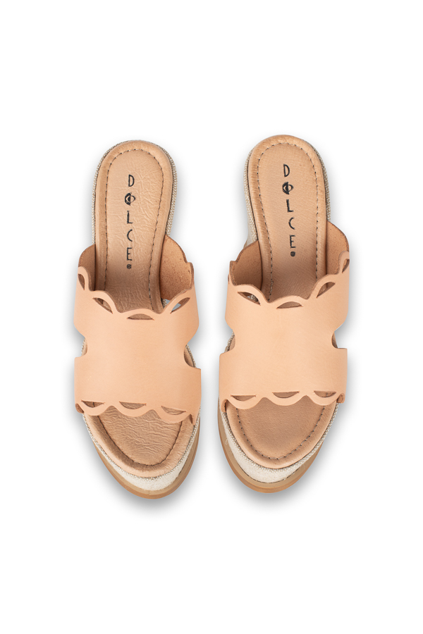 Dolce Πλατφόρμα Natural/Ψάθα Μπεζ - Image 4