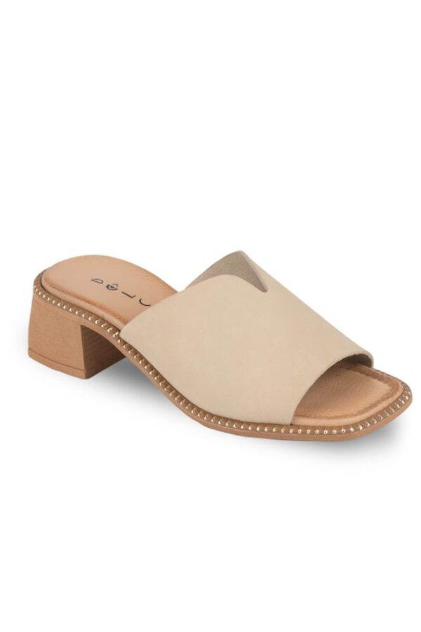Dolce Πέδιλο με Τακούνι Μπεζ Ανοιχτό