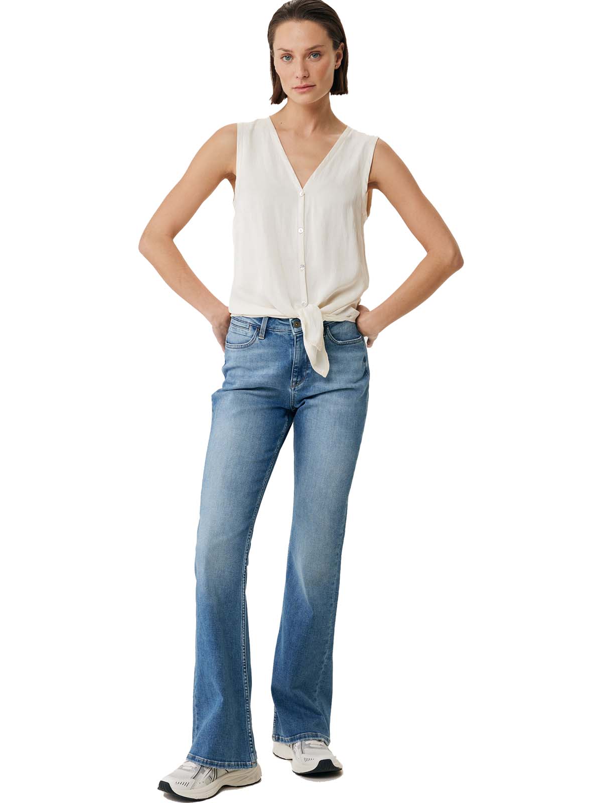 Mexx Αμάνικο Πουκάμισο Μπεζ Ανοιχτό - Image 3