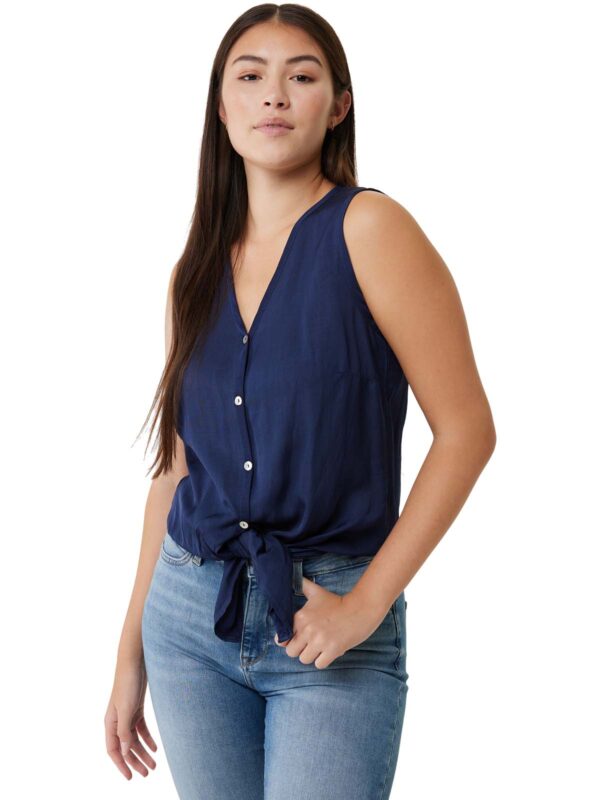 Mexx Αμάνικο Πουκάμισο Μπλέ Σκούρο