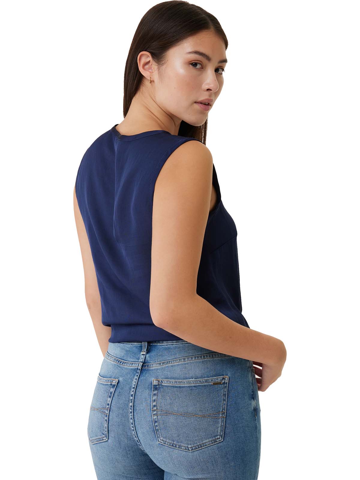 Mexx Αμάνικο Πουκάμισο Μπλέ Σκούρο - Image 2