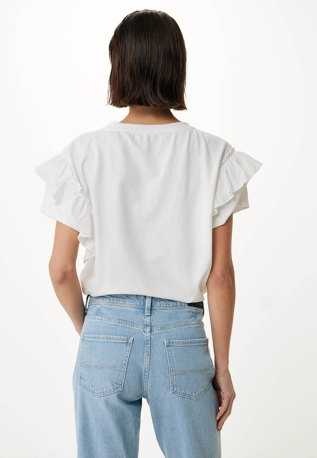 Mexx Fashion Κοντομάνικο Τοπ Λευκό - Image 3