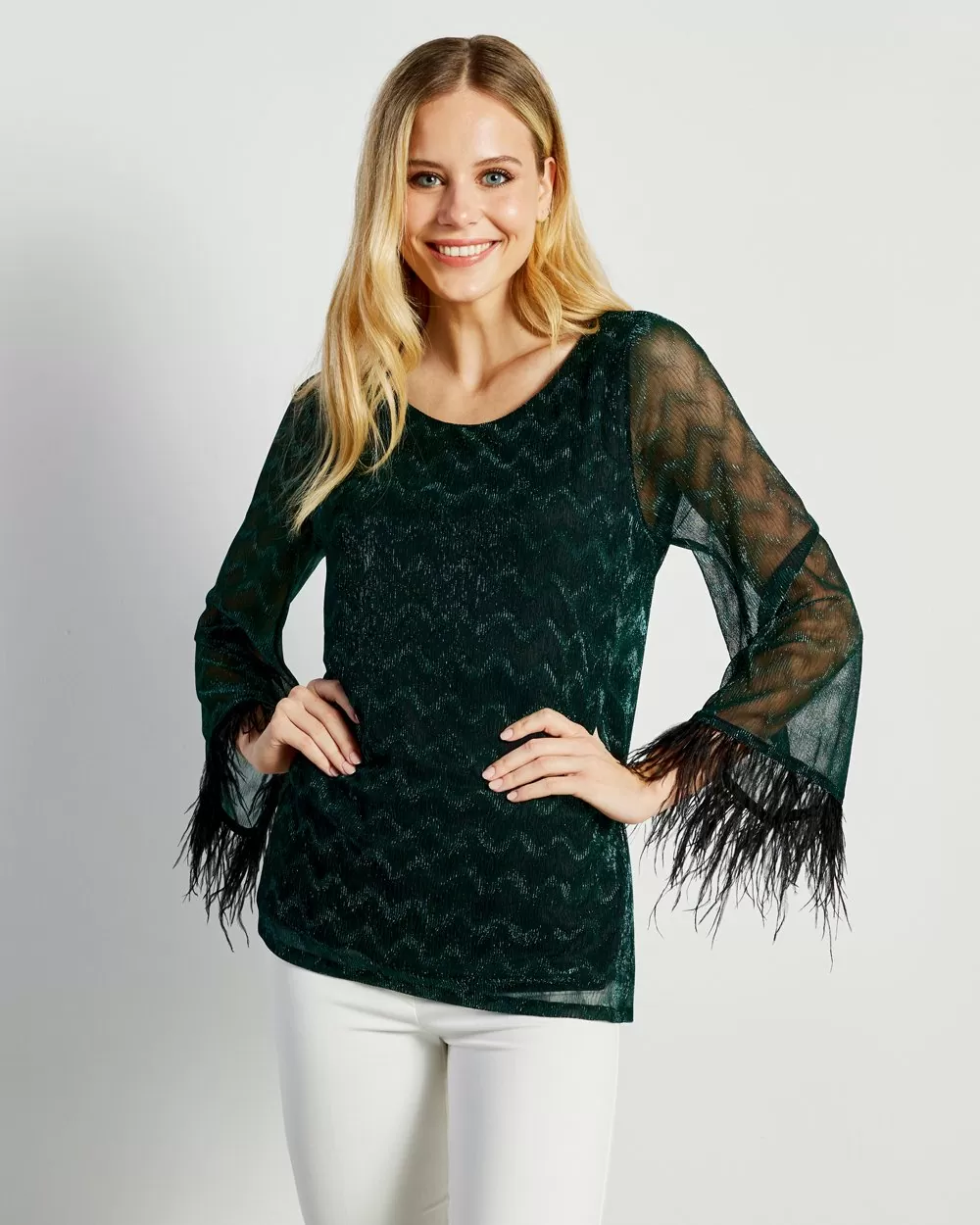 Forel Πράσινη Μπλούζα Λούρεξ