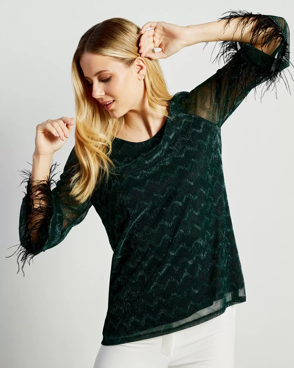 Forel Πράσινη Μπλούζα Λούρεξ - Image 3