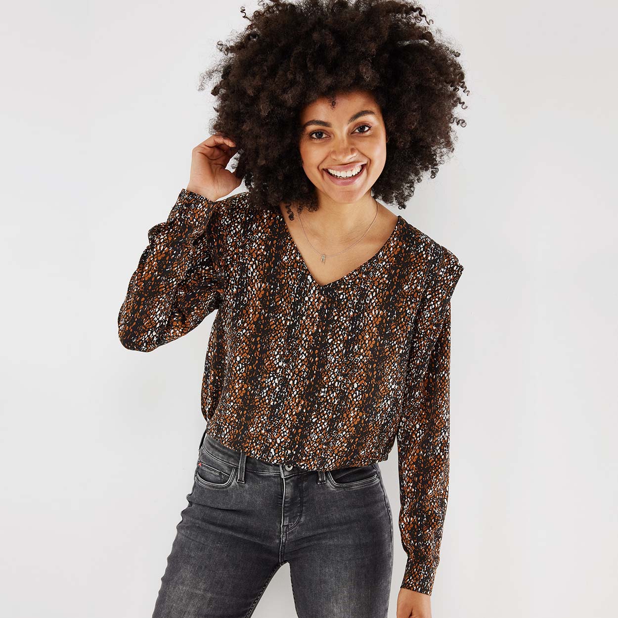 Mexx Μπλούζα με Μακρύ Μανίκι και ''V'' Κόψιμο στο Λαιμό