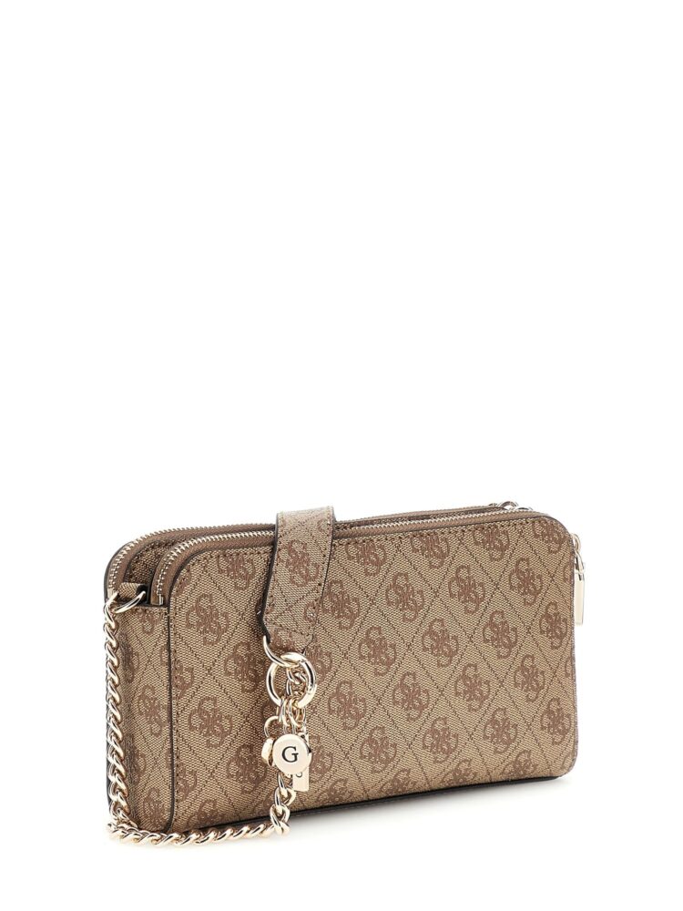 Guess Γυναικεία Τσάντα Χιαστί Καφέ - Image 2