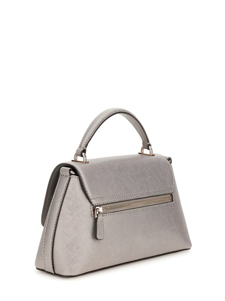 Guess Εco Gloriana Ασημί Σκούρο Τσάντα Χειρός Ώμου - Image 2